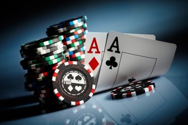 Baccarat table setup